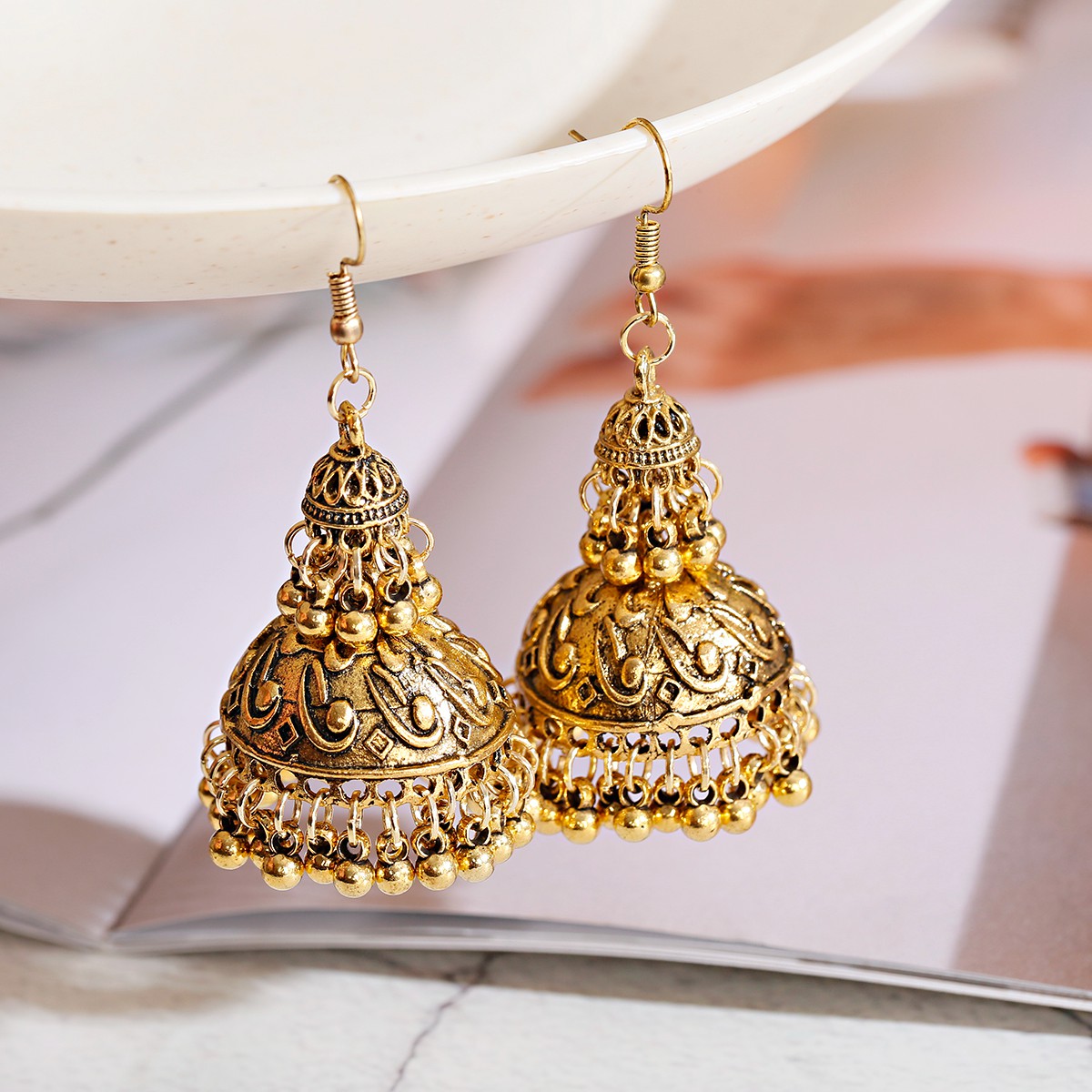 Ethnic Indian Fashion - Bijoux tibétains indiens pour femmes, couleur