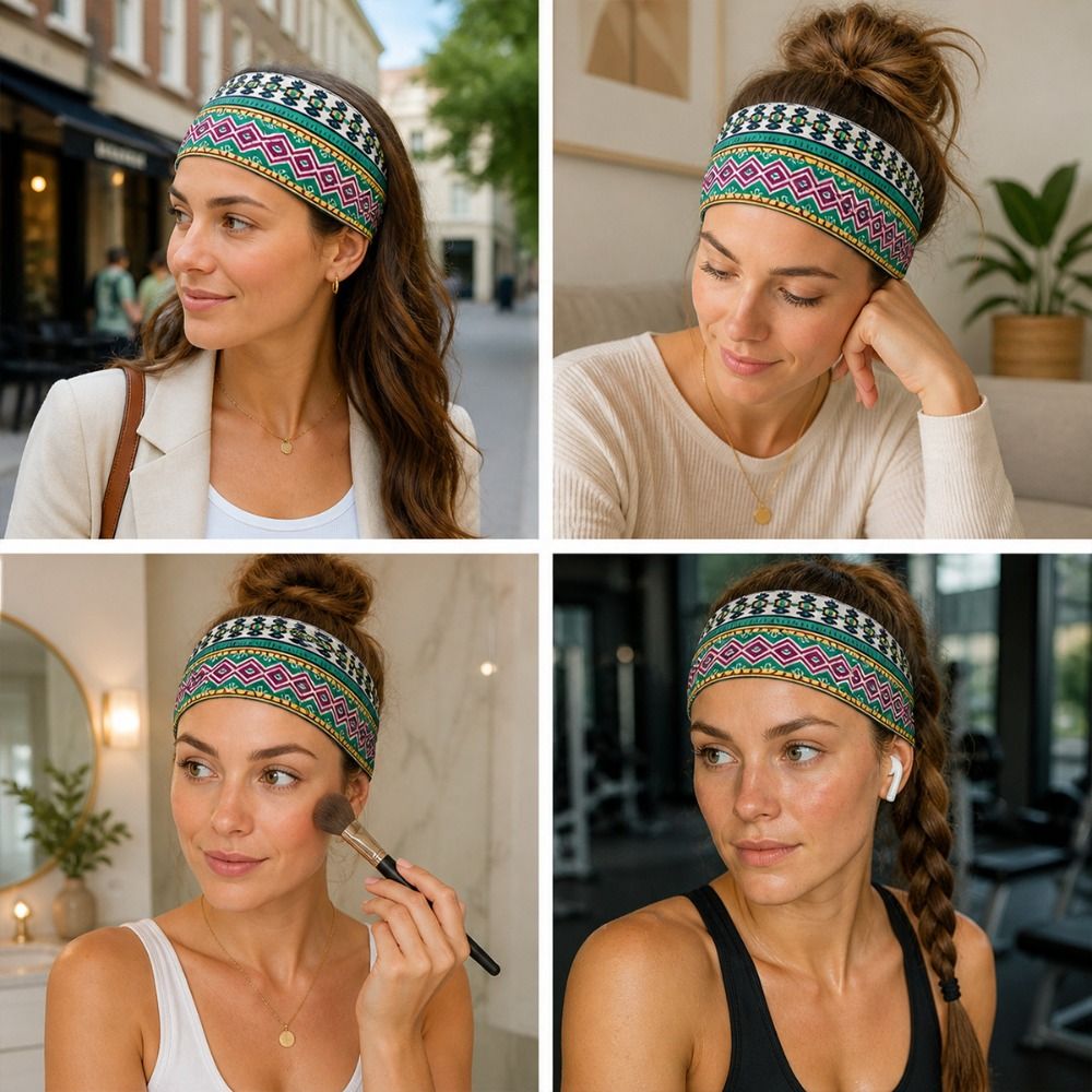 Ethnic Fashion Show - Bandeau de yoga et de sport