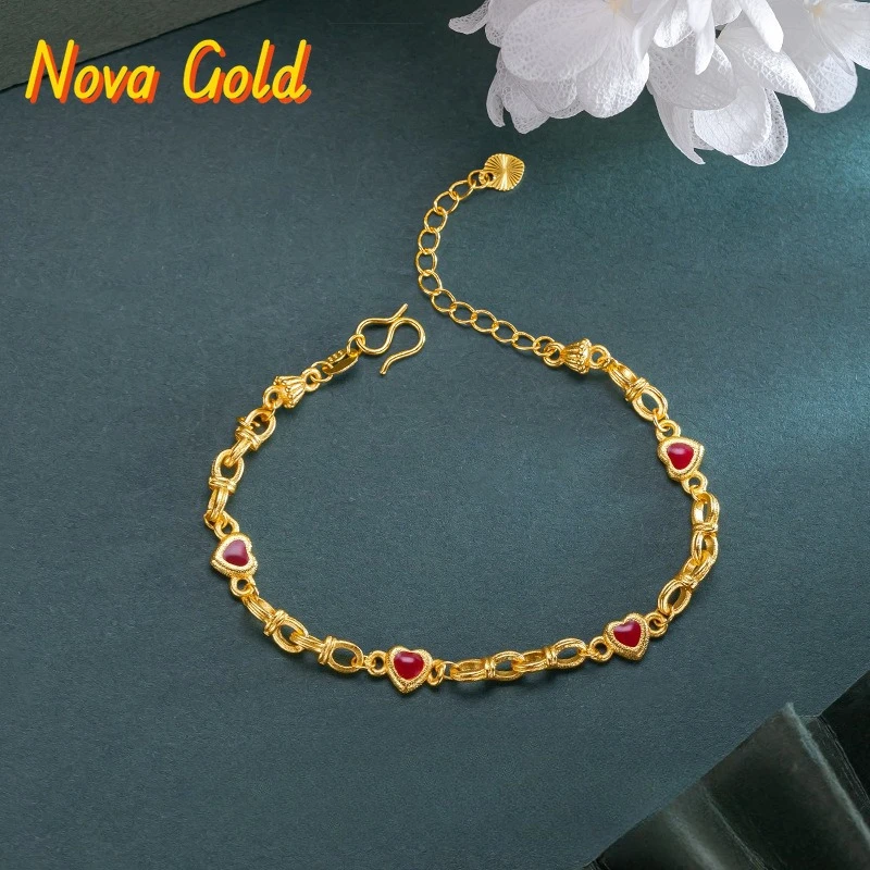 Ethnic Fashion Show - Bracelet NovaGlod 9999 Burning Blue Heart