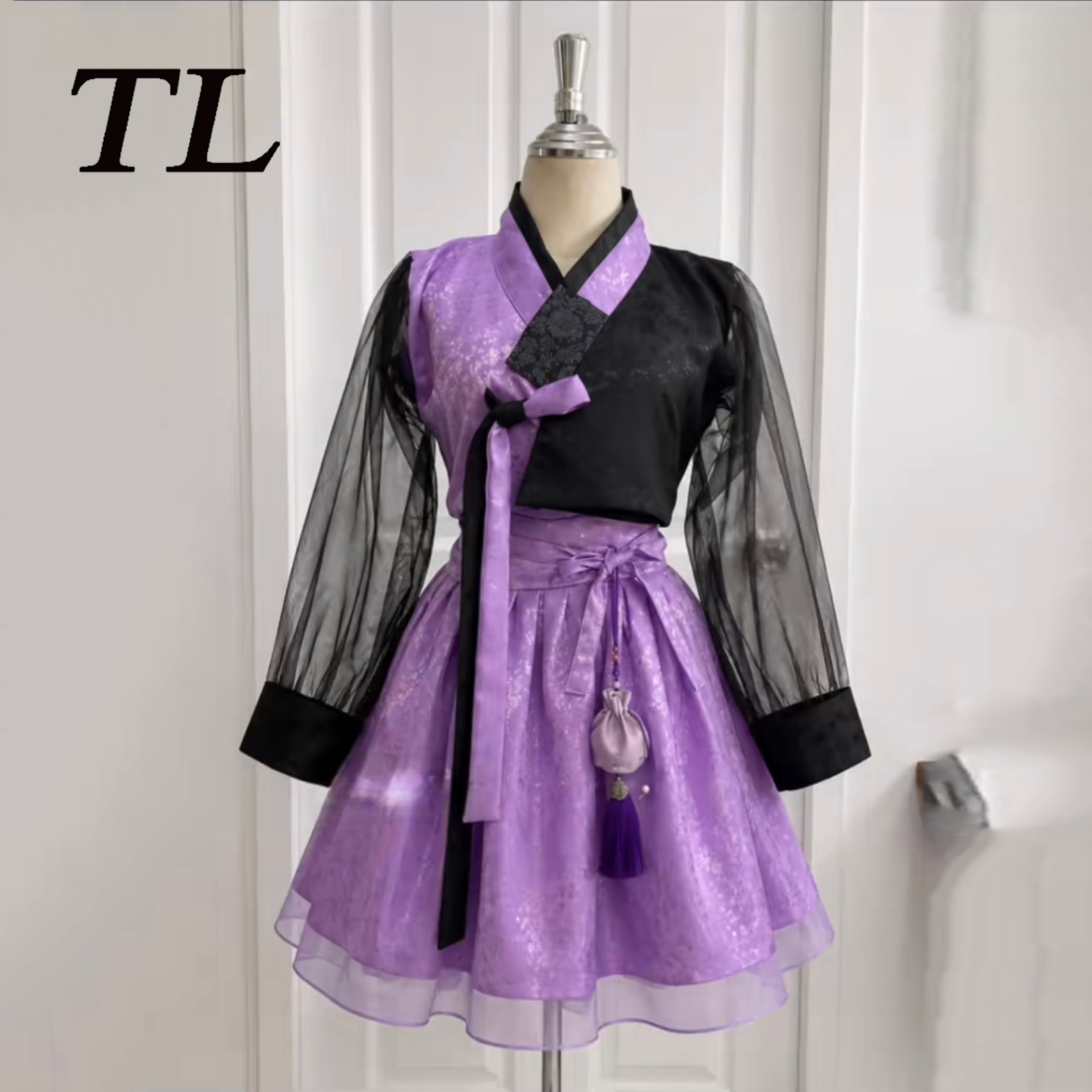 Hanbok Modern Set - Robe de bal Hanbok moderne violette