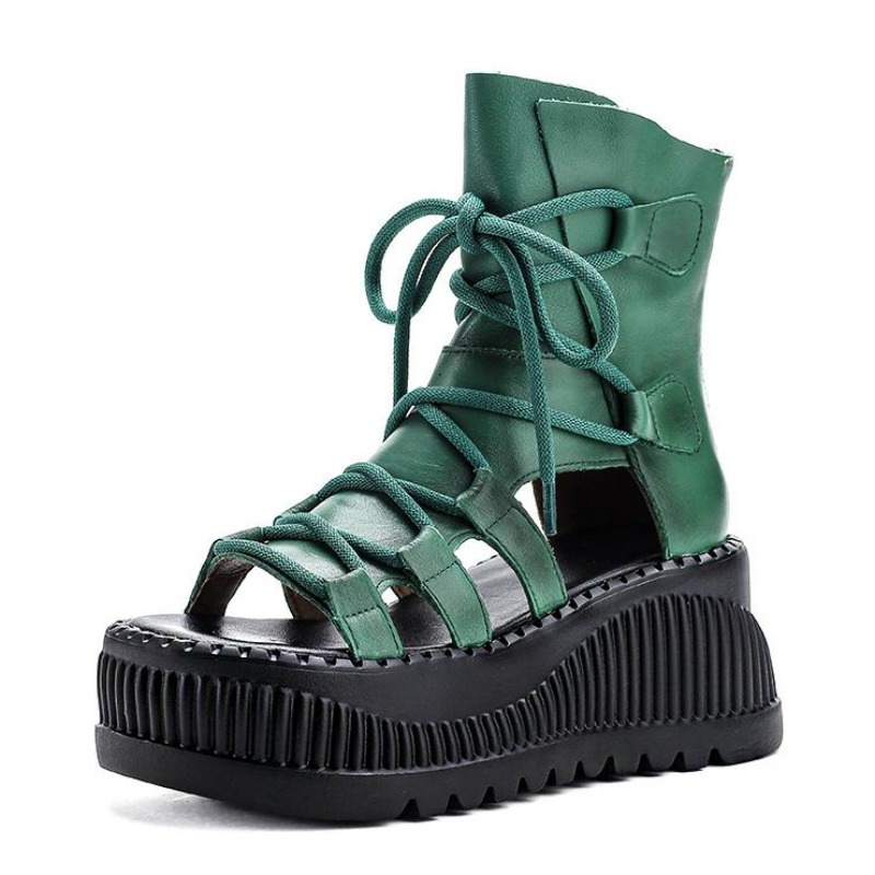 Bottines ethniques en cuir vér - Ethnic Fashion For Women avis et prix