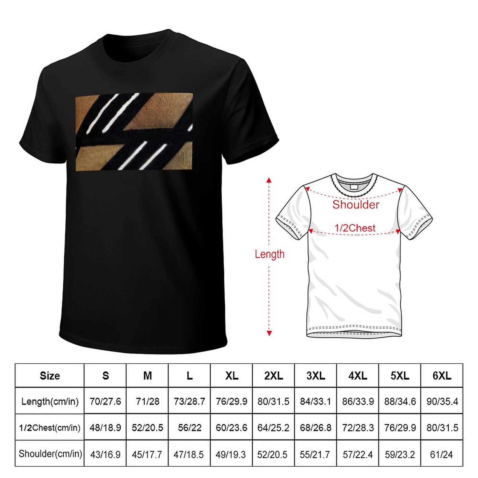 T-shirt décontracté à manches  - Mudcloth Print Top avis et prix