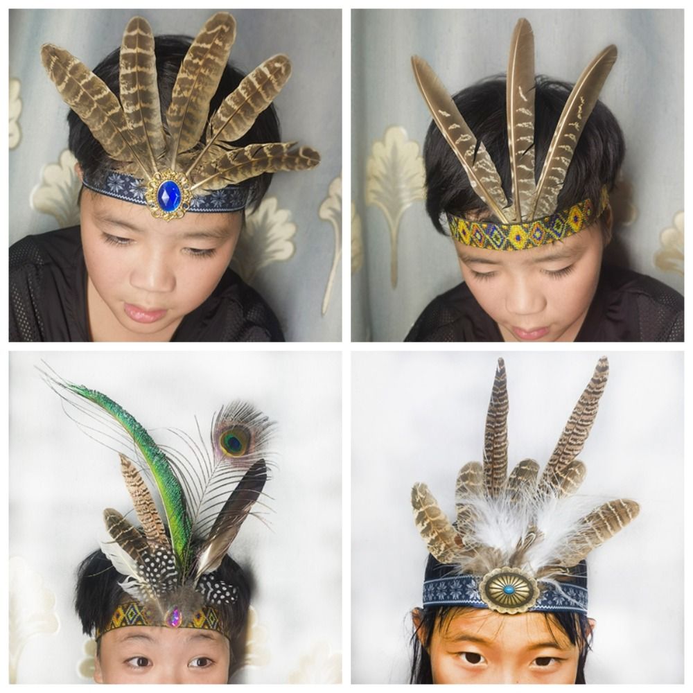 Serre-tête à plumes de style e - Ethnic Fashion Show avis et prix