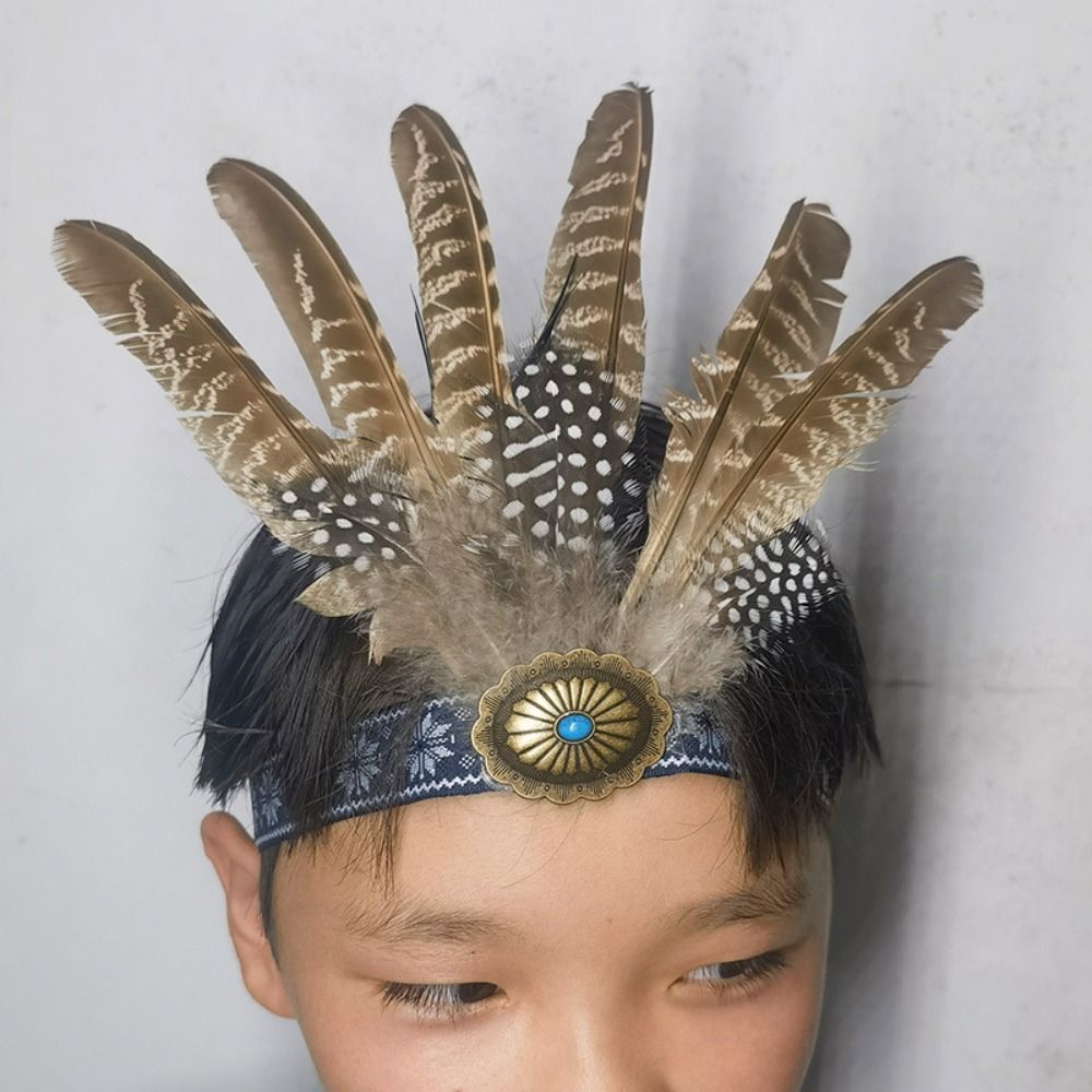 Serre-tête à plumes de style e - Ethnic Fashion Show avis et prix