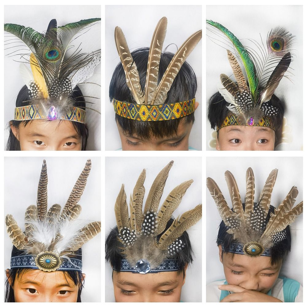 Serre-tête à plumes de style e - Ethnic Fashion Show avis et prix