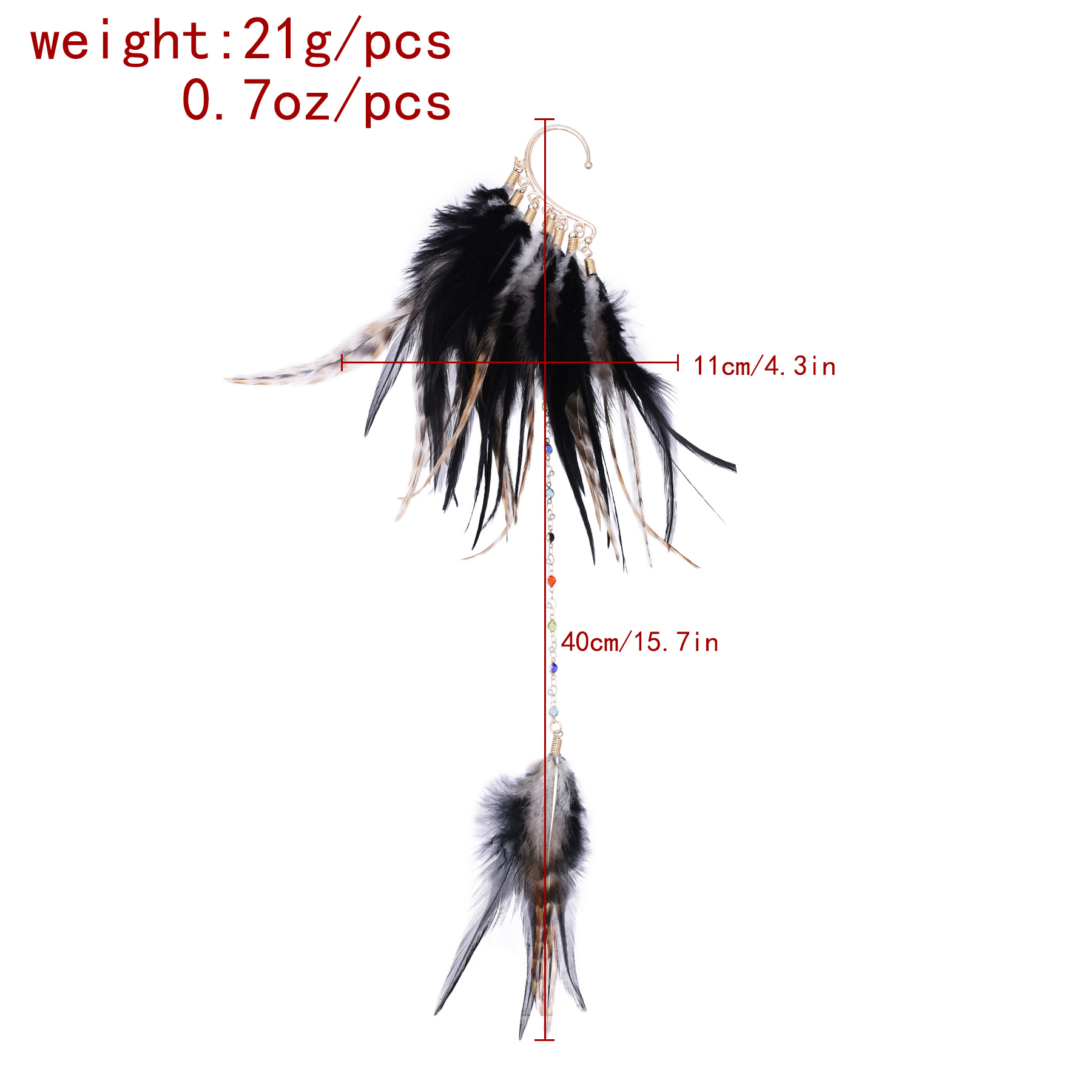 Boucles d'oreilles en plumes d - Ethnic Indian Fashion avis et prix