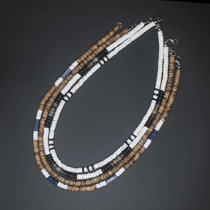 Collier de Perles Tribal AMP p - Ethnic Fashion Co In avis et prix