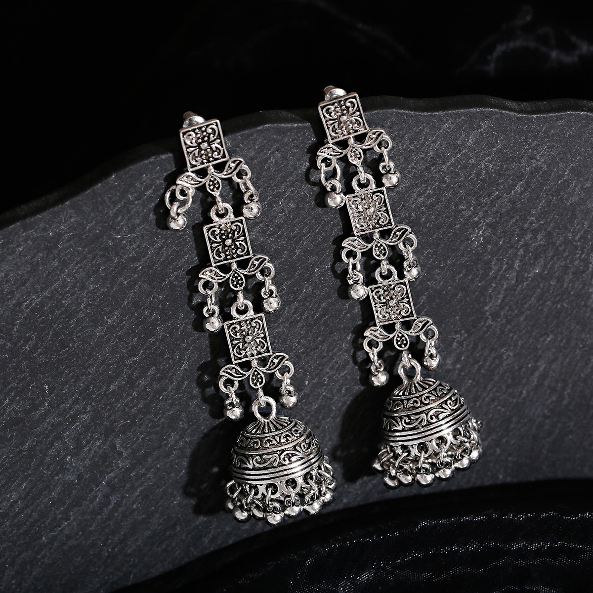 Boucles d'oreilles en argent r - Ethnic Indian Fashion avis et prix