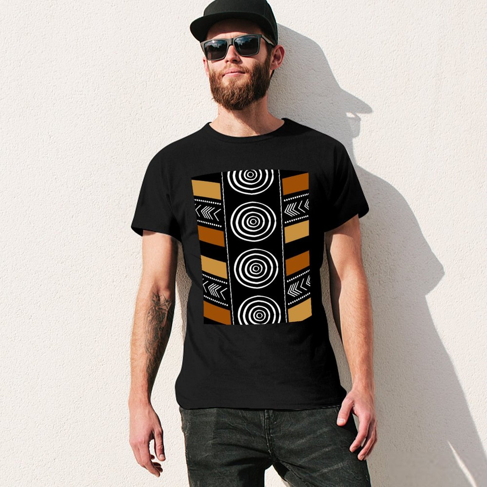 T-shirt artistique en tissu af - Mudcloth Print Top avis et prix