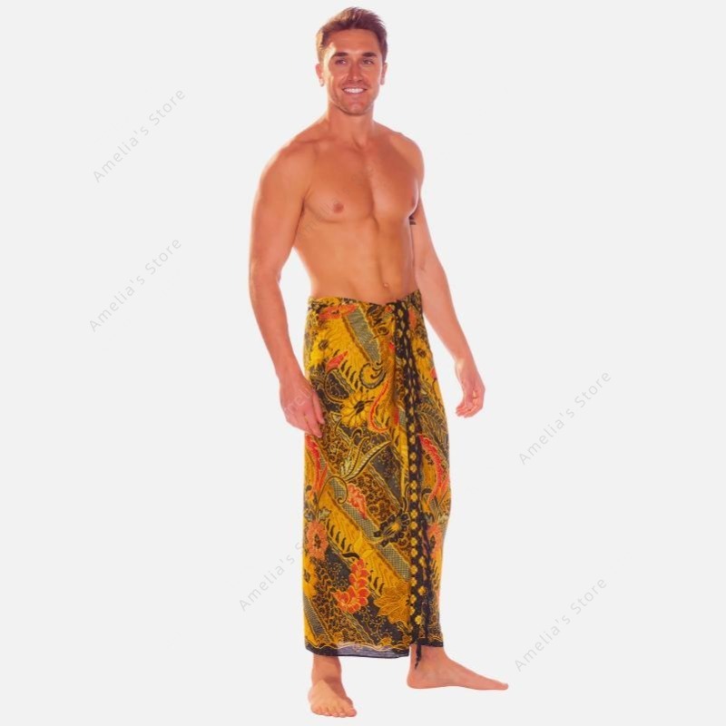 Sarongs Hommes Sarong avec Mot - Batik Sarong Wrap avis et prix