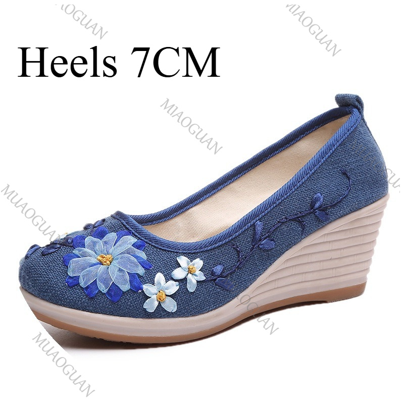 Chaussures compensées brodées  - Ethnic Fashion For Women avis et prix