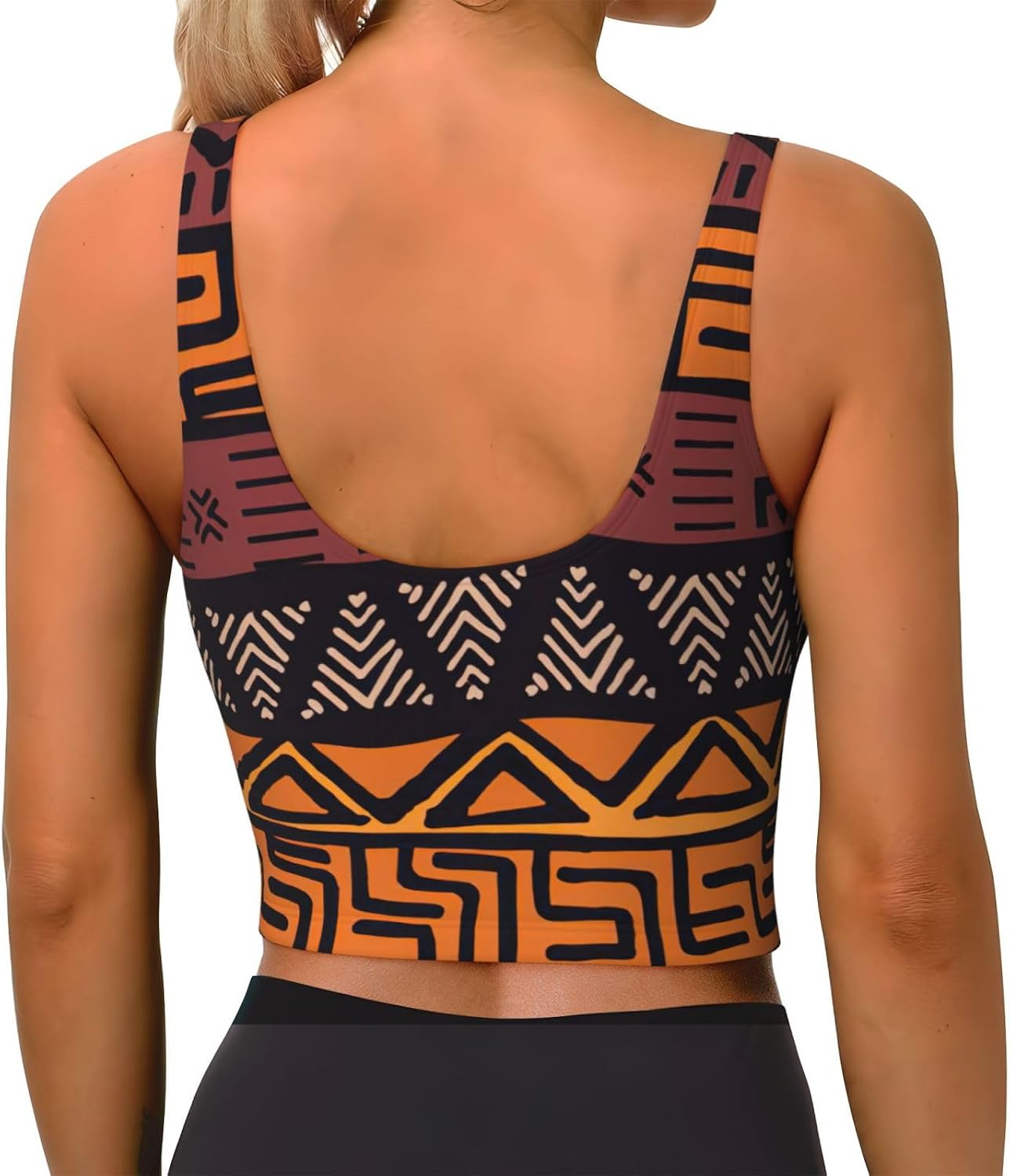 Soutien-gorge de sport pour fe - Mudcloth Print Top avis et prix