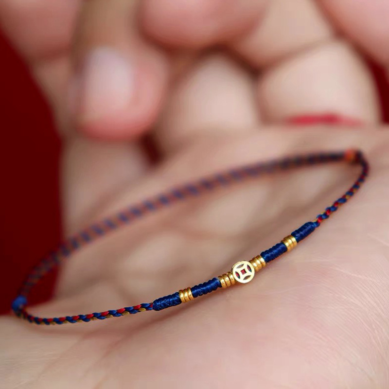 Bracelet tissé pièce de monnai - Ethnic Fashion Co In avis et prix