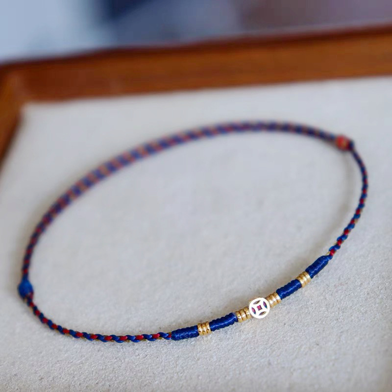 Bracelet tissé pièce de monnai - Ethnic Fashion Co In avis et prix
