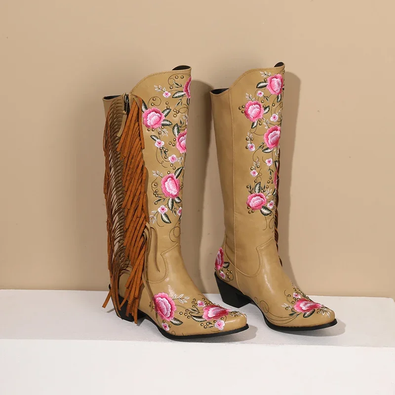 Mode broderie fleur Western ge - Ethnic Fashion For Women avis et prix