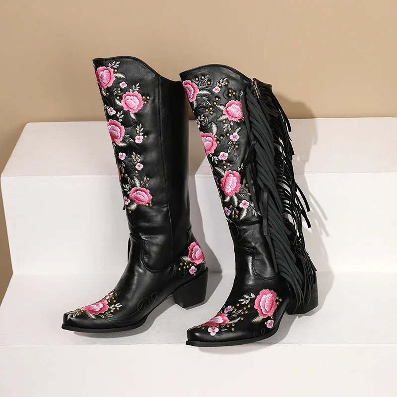 Mode broderie fleur Western ge - Ethnic Fashion For Women avis et prix