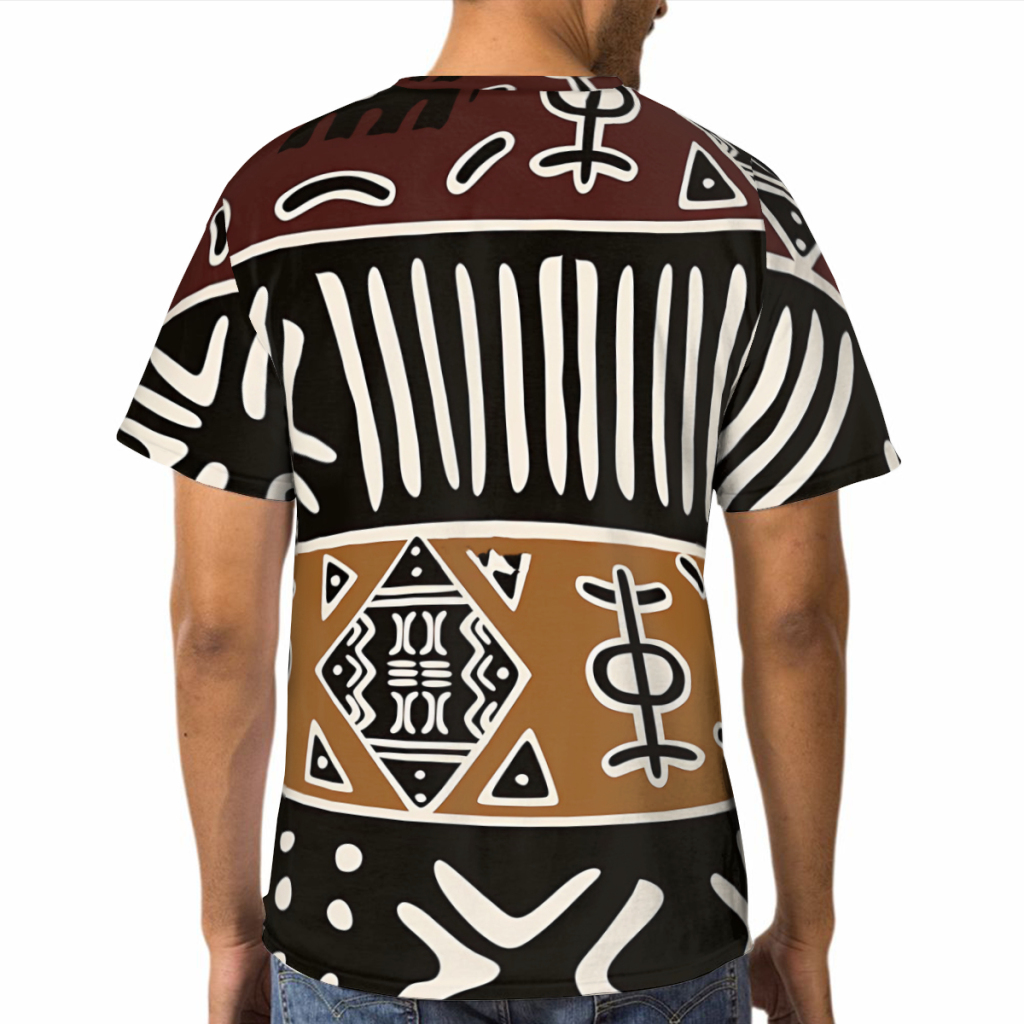T-shirt imprimé 3D Mud grill a - Mudcloth Print Top avis et prix