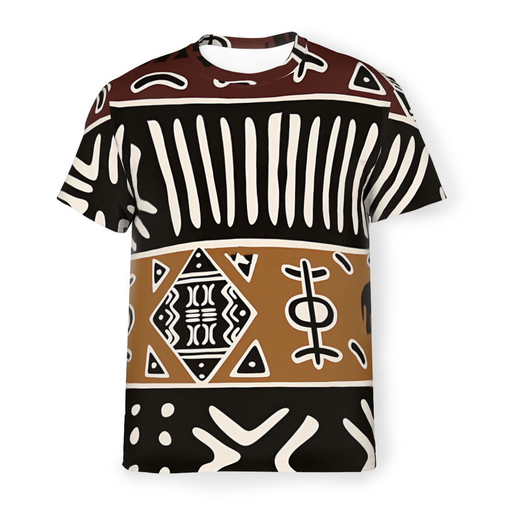 T-shirt imprimé 3D Mud grill a - Mudcloth Print Top avis et prix