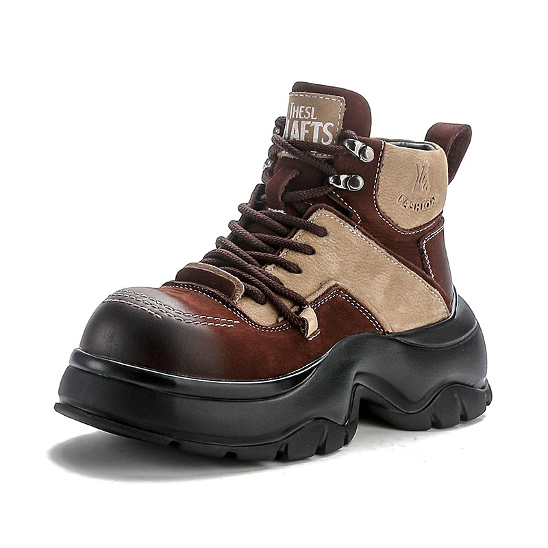 Bottines compensées en cuir vé - Ethnic Fashion For Women avis et prix